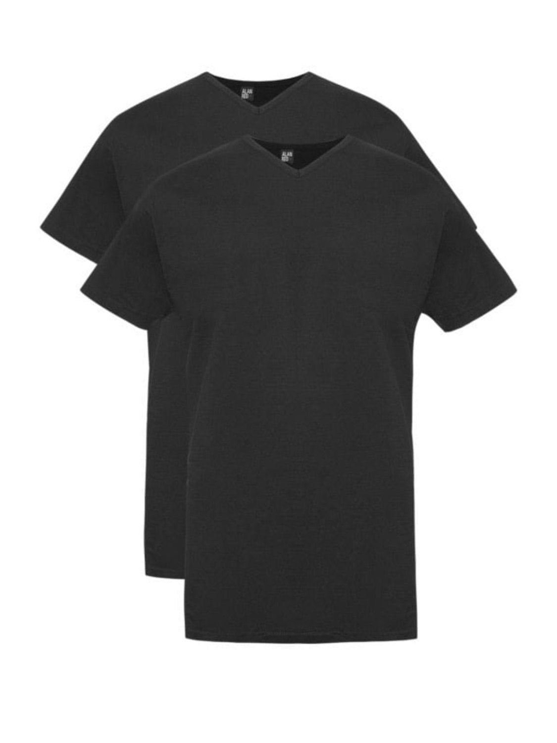 6671/2 - 06 vermont V - hals black 2 - pack - Castelijn mode