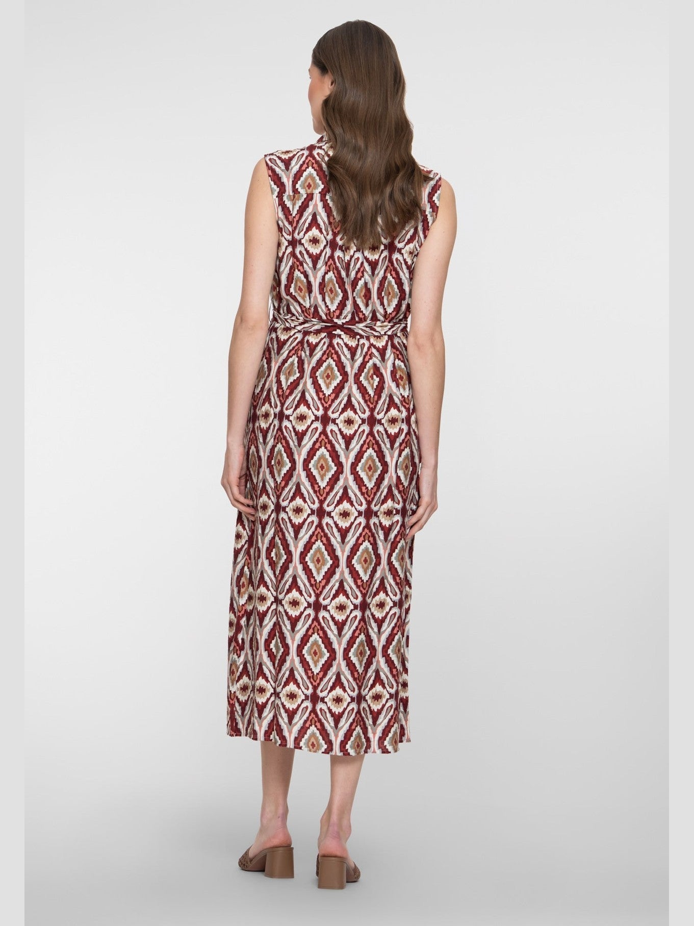 67331 - 26 Jurk Stone Off White Print - Castelijn mode