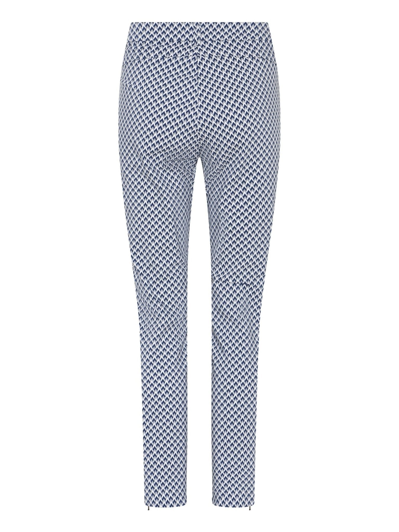 6841 - 4214 Lina Print donkerblauw - Castelijn mode