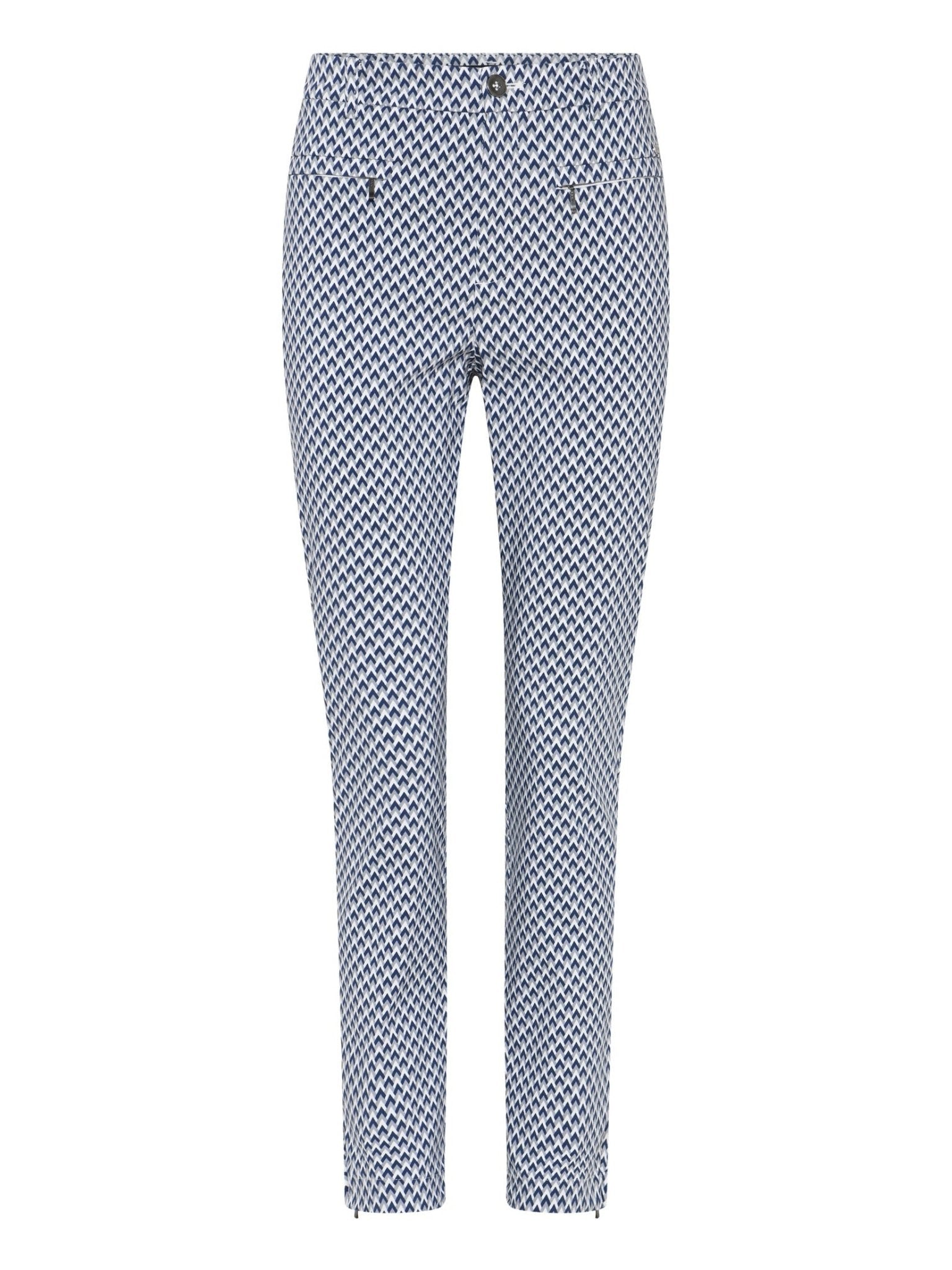 6841 - 4214 Lina Print donkerblauw - Castelijn mode