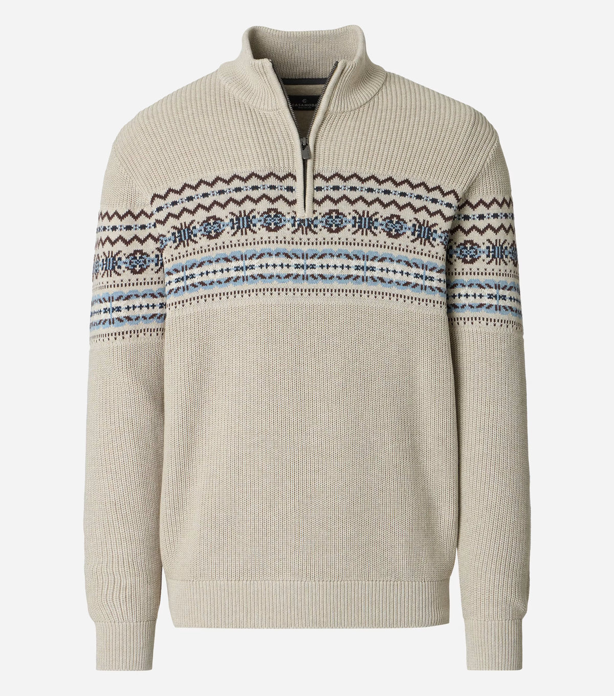 Trui Half Zip Zand