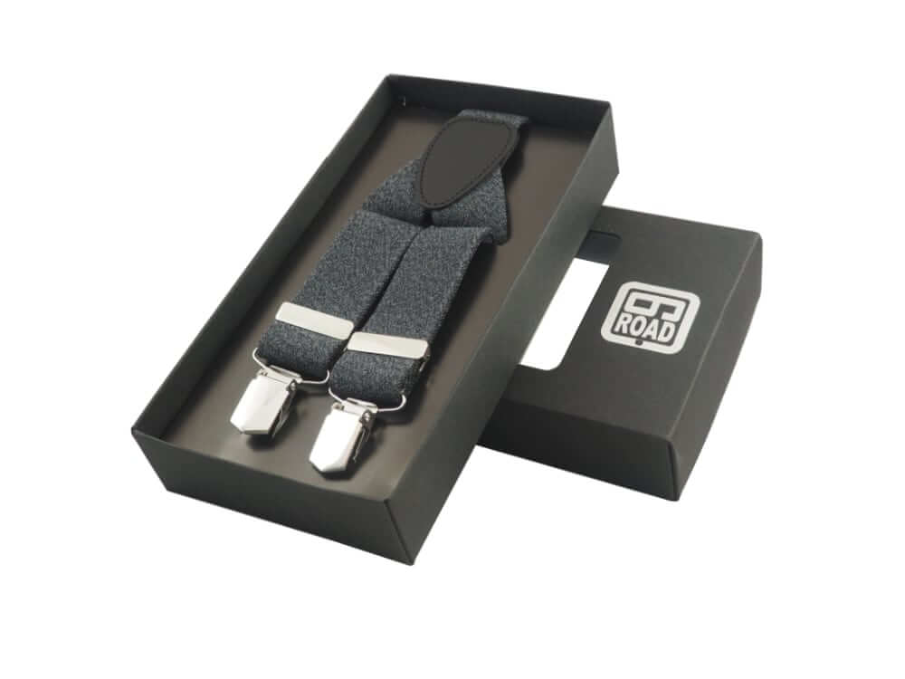 854030 – Casual bretel jeans katoen stretch Grijs - Castelijn mode