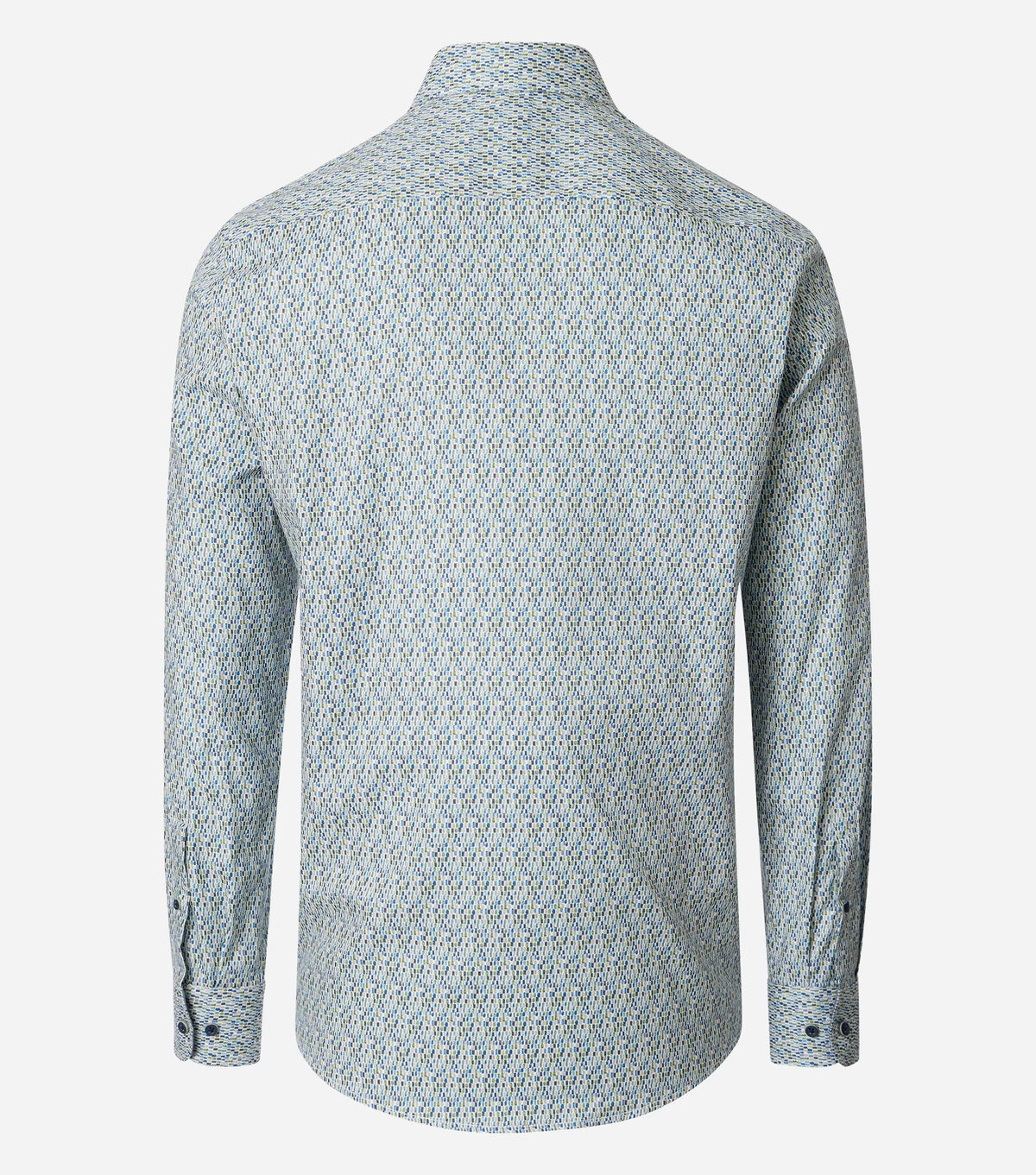 Casa Moda Overhemd Mozaïekprint Lichtblauw - Castelijn mode