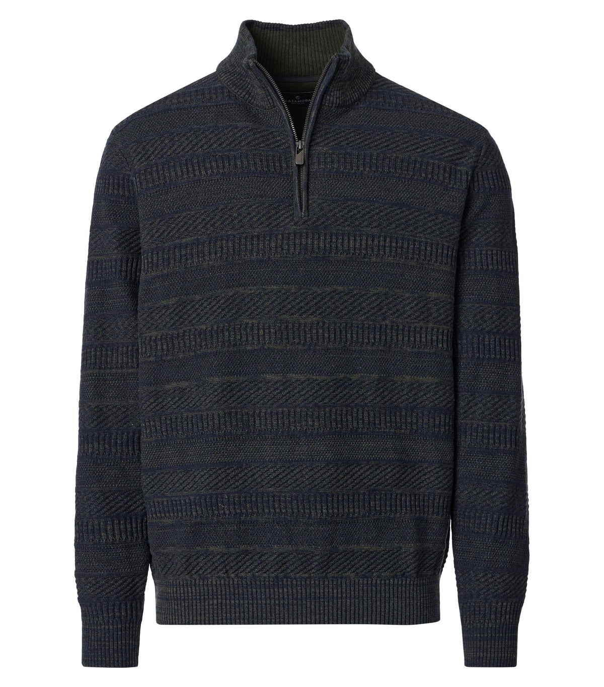 Troyer Structuurbreisel Donkerblauw/Groen