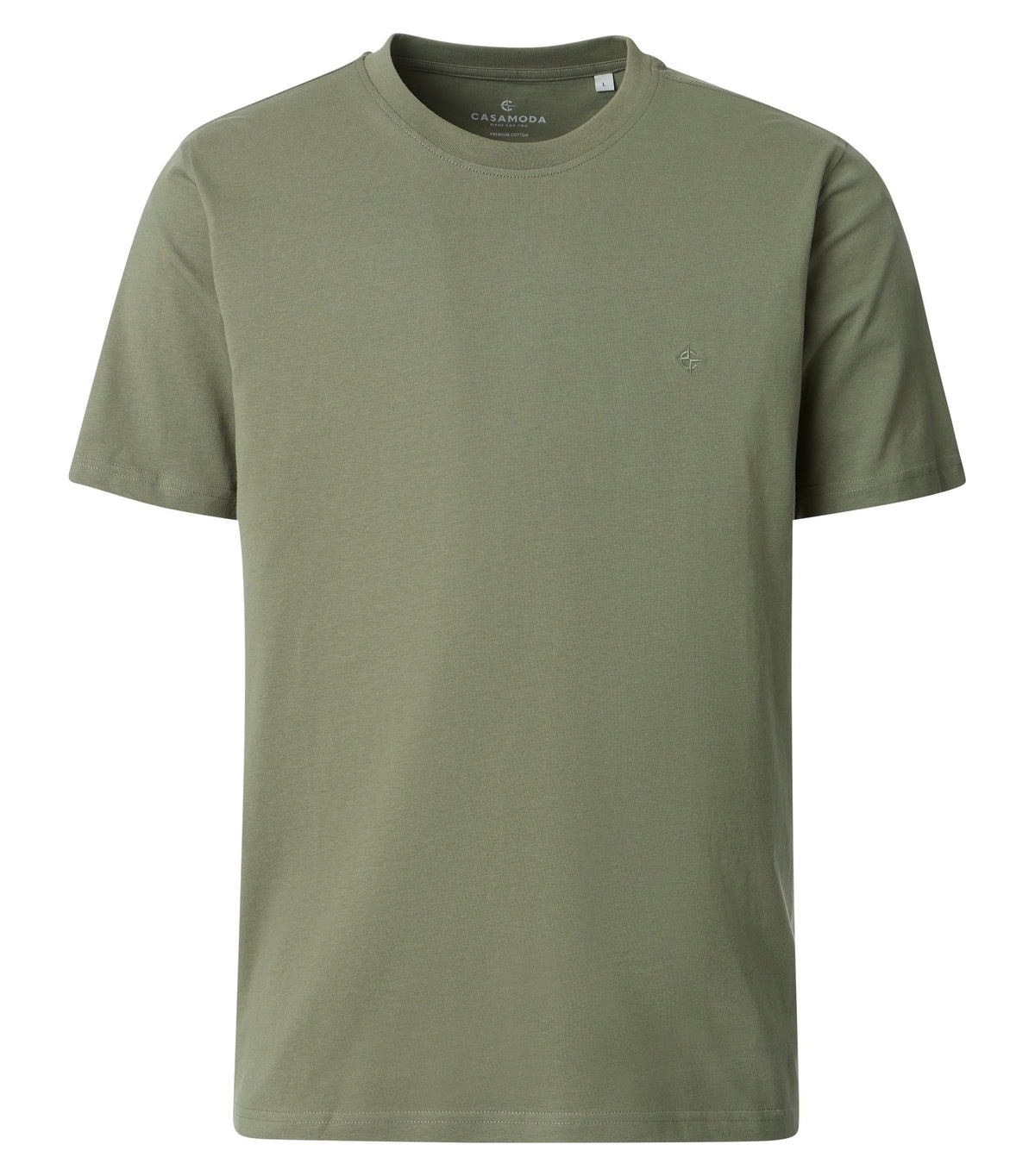 T-shirt Olijfgroen Regular Fit