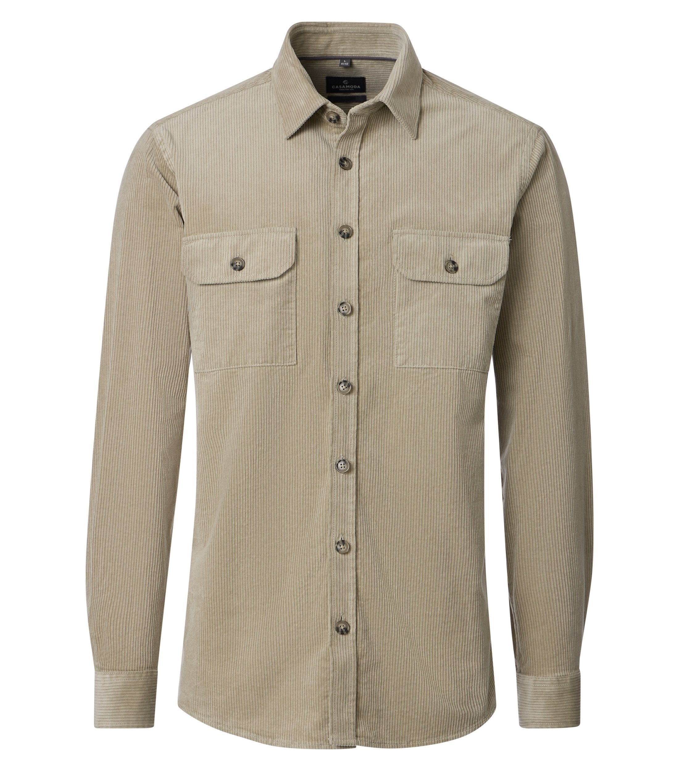 Overshirt Rib Beige
