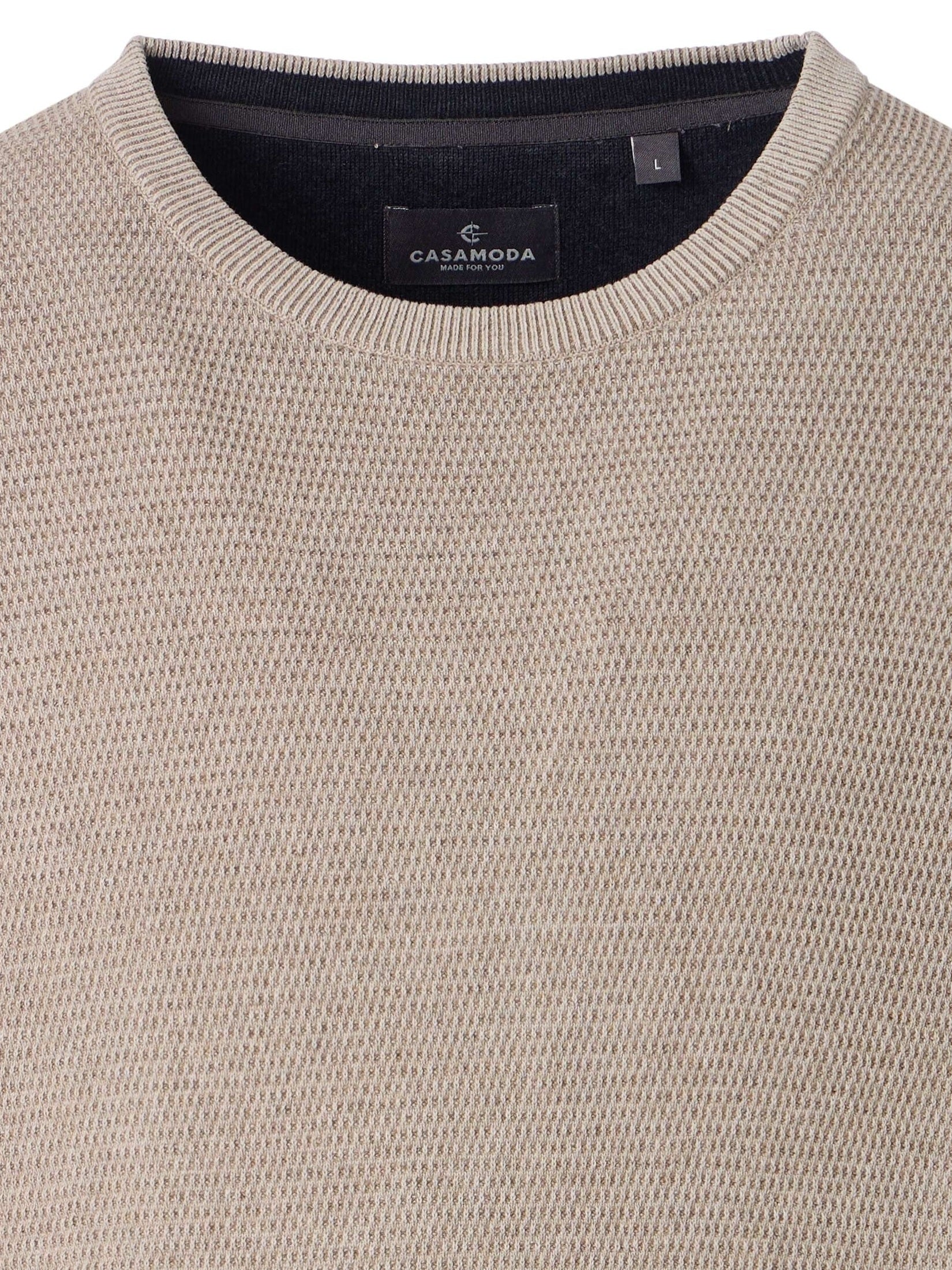 454478900-663 Trui rond hals beige - Castelijn mode