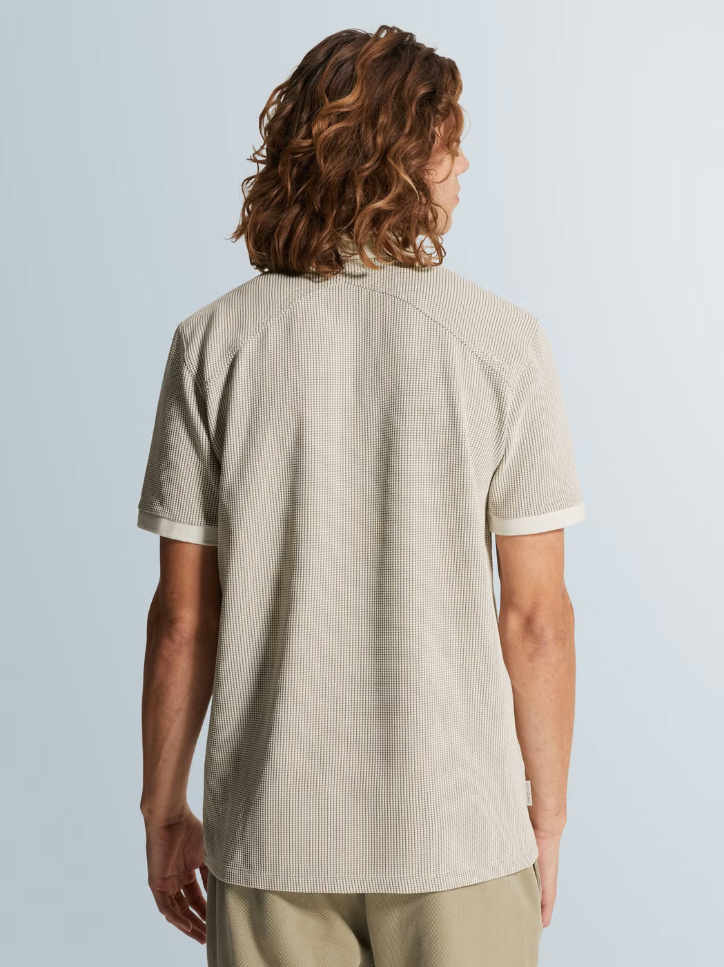CPSS2603852-7178 Polo Wafelstructuur beige - Castelijn mode