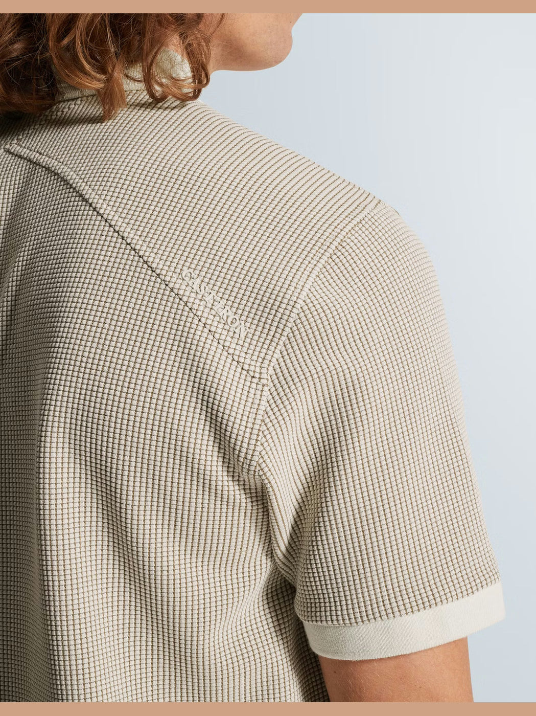 CPSS2603852-7178 Polo Wafelstructuur beige - Castelijn mode