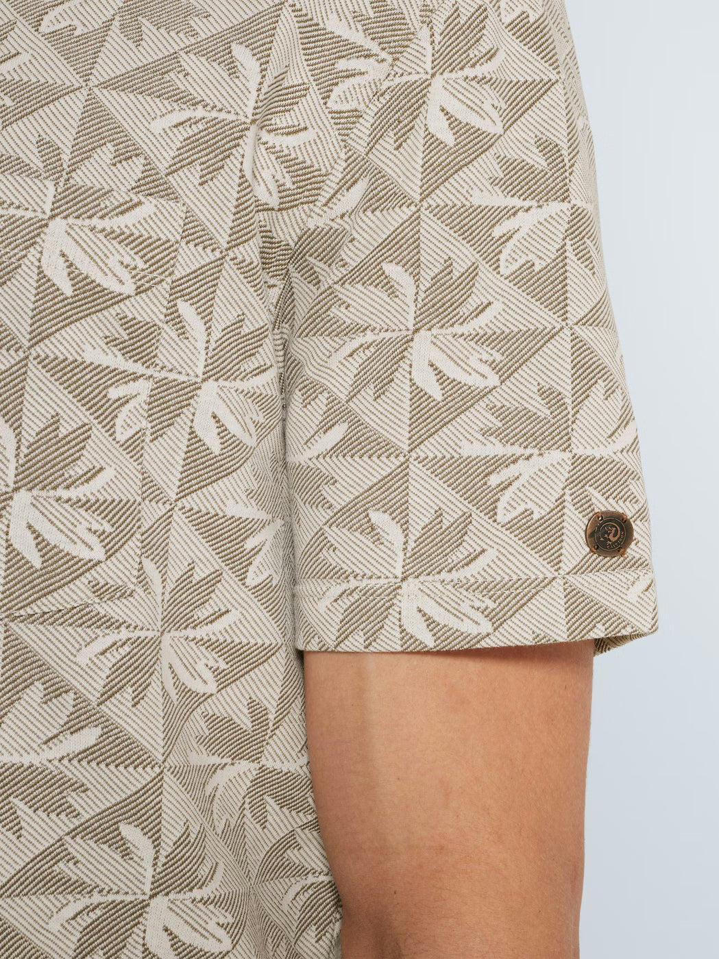 CPSS2603853-7178 Polo met print beige