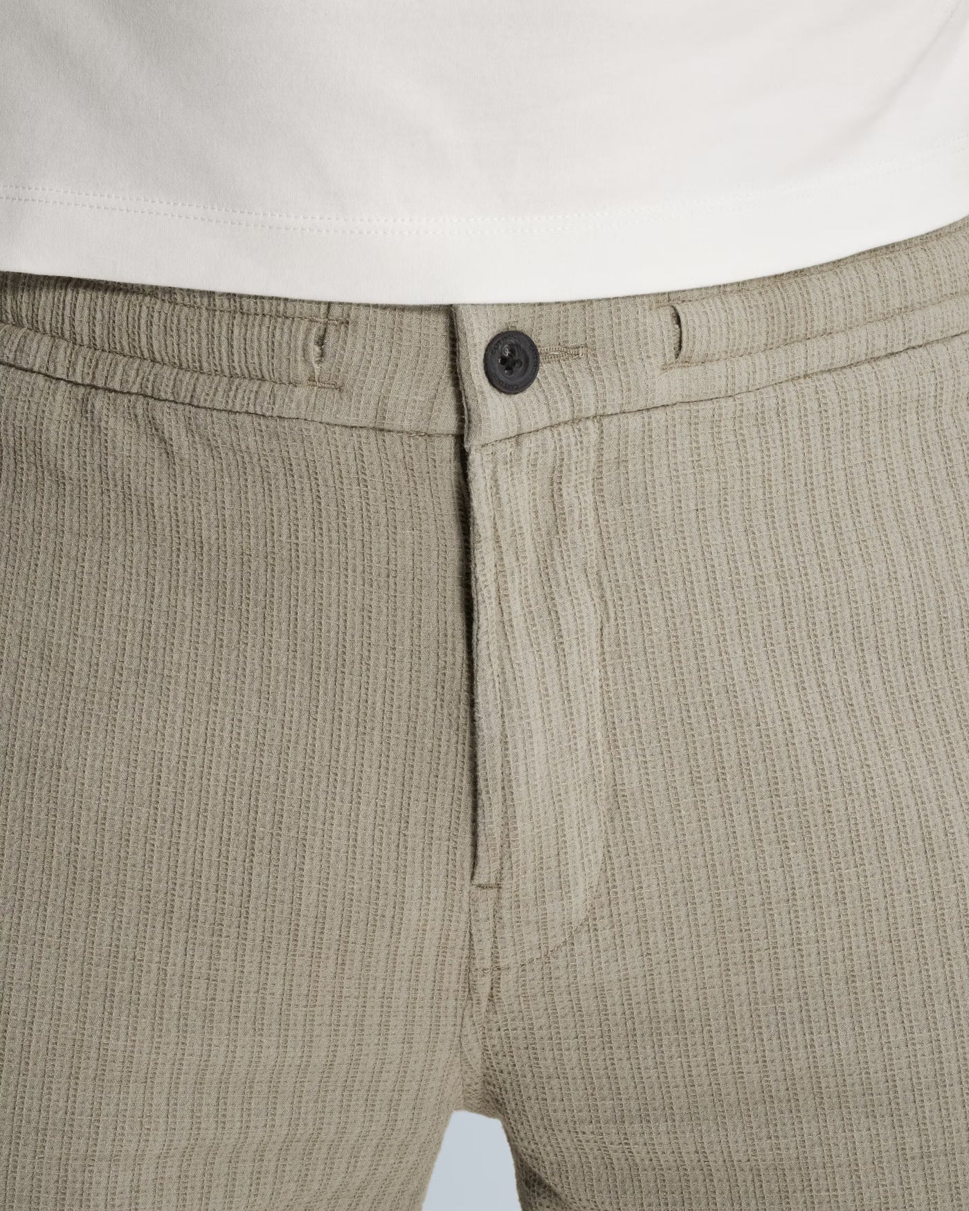 chino short groen met stretch