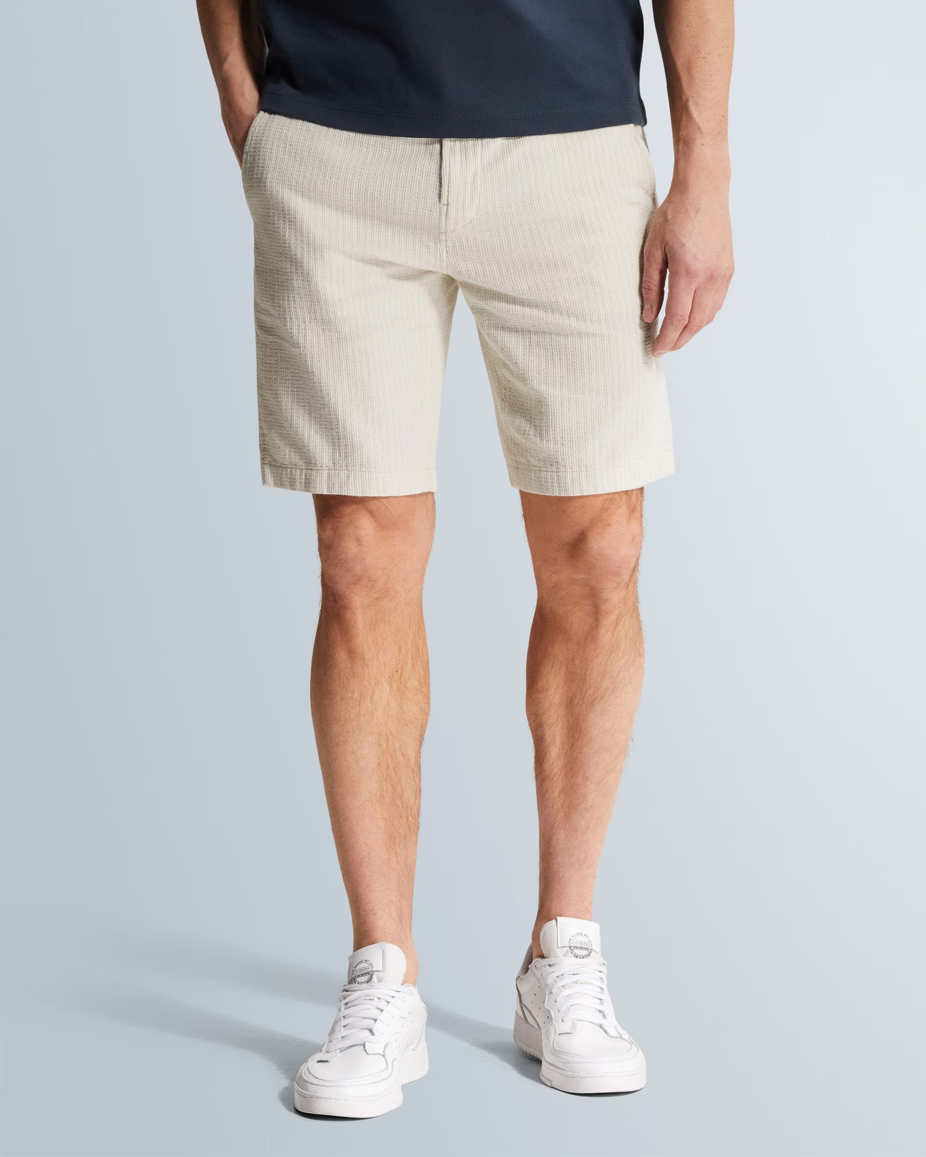 chino short Silver Birch katoen linnen