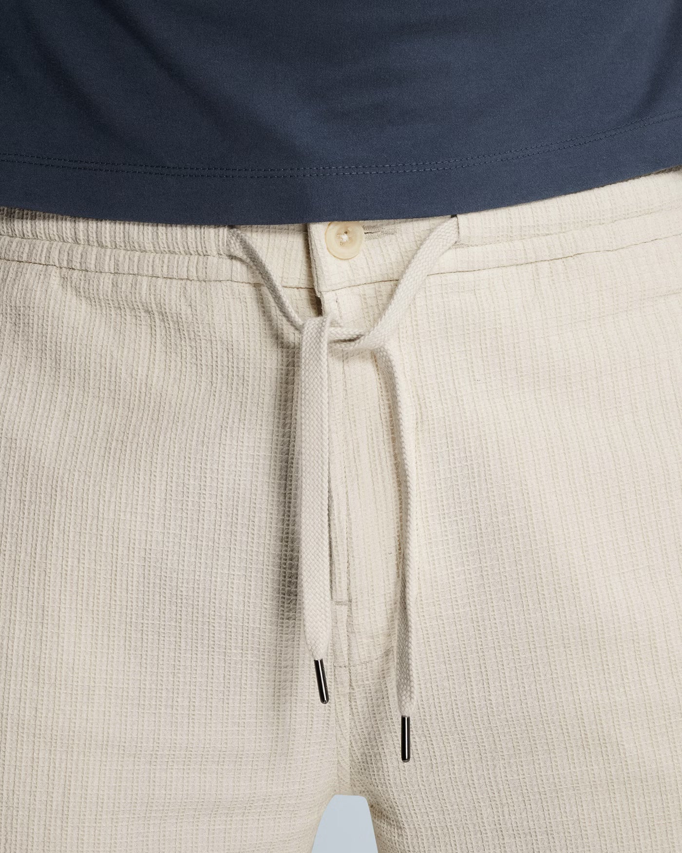 Chino short Silver Birch katoen linnen - Castelijn mode