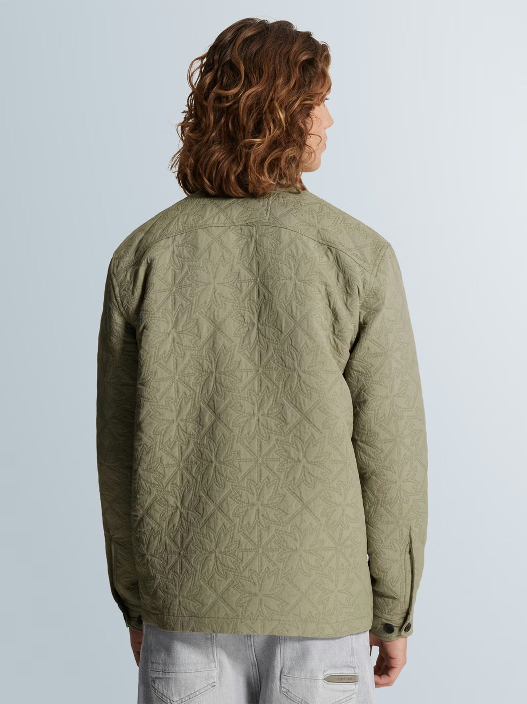 CSI2602214-6478 Overshirt jacquard groen