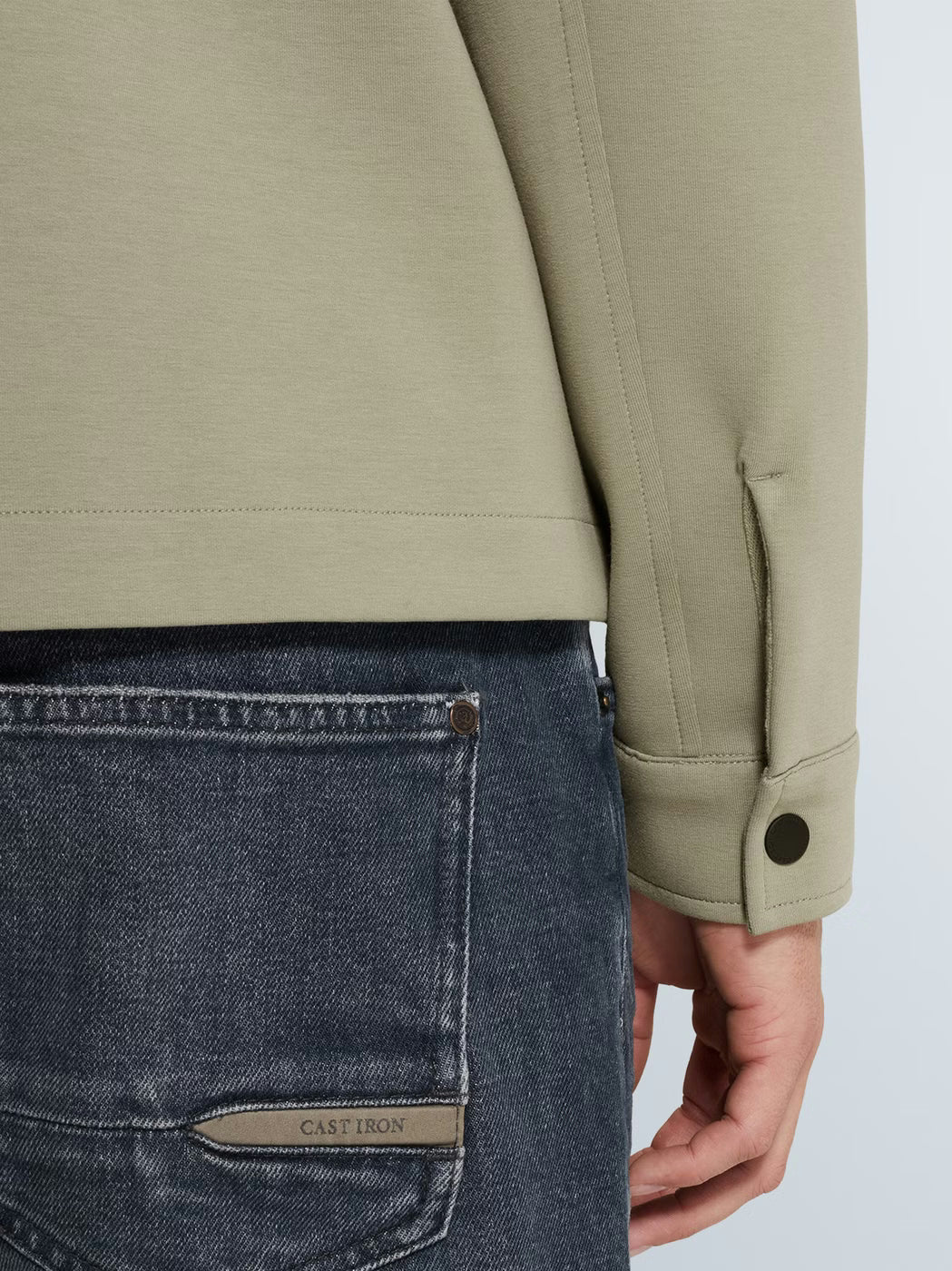 CSW2602411-6478 Overshirt sweat groen