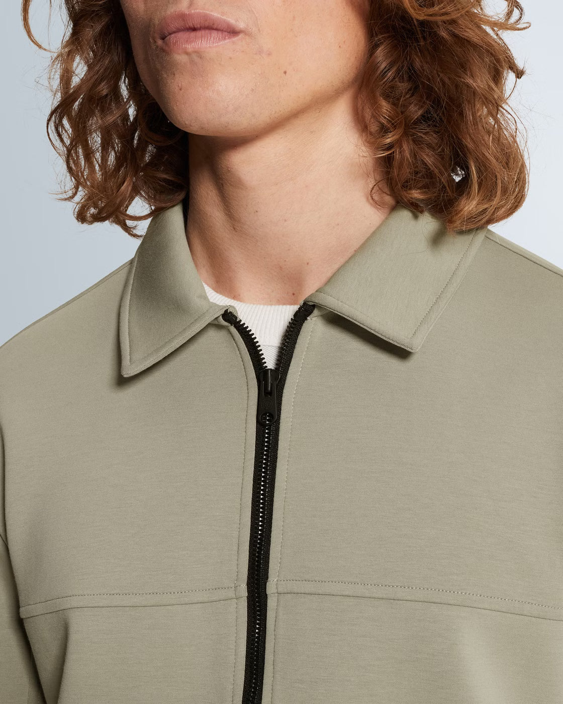 CSW2602411-6478 Overshirt sweat groen
