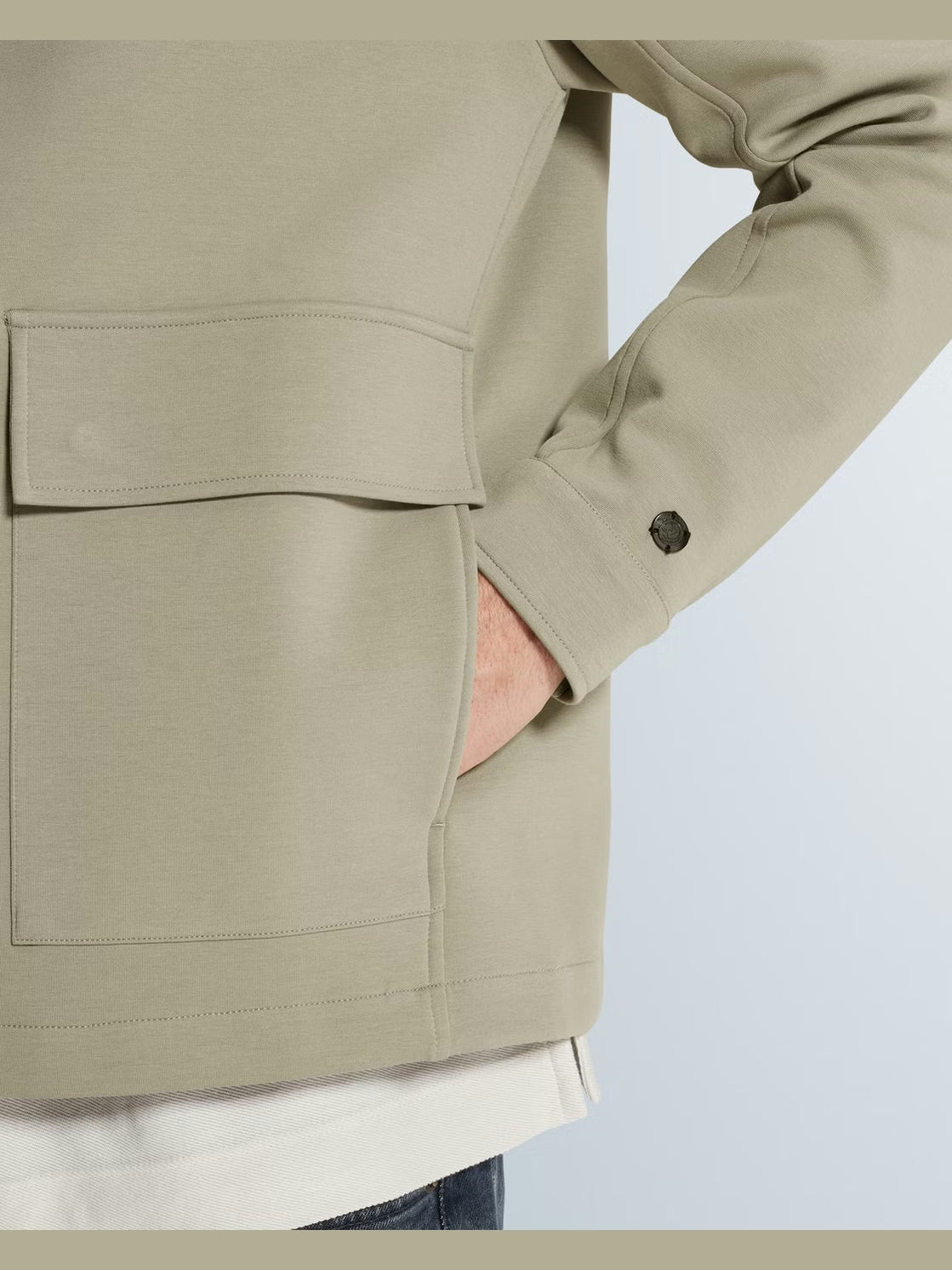CSW2602411-6478 Overshirt sweat groen