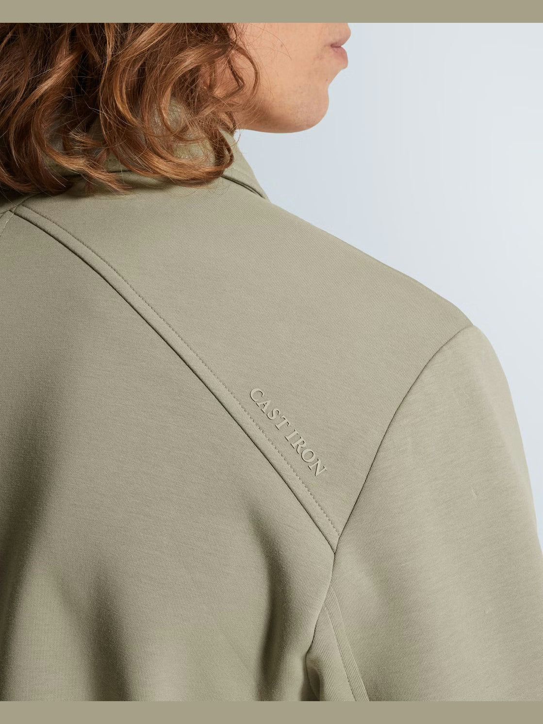 CSW2602411-6478 Overshirt sweat groen