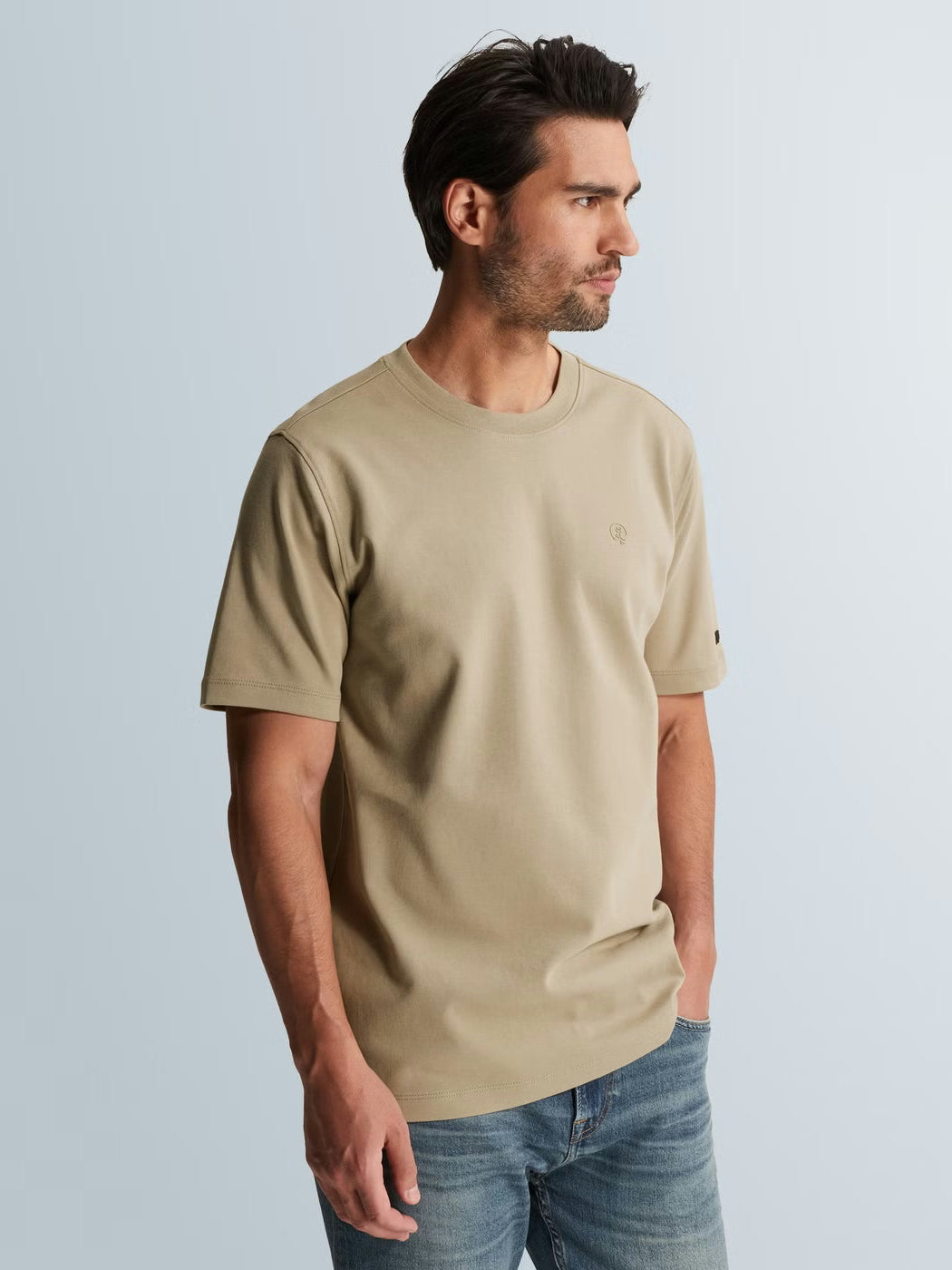CTSS2603560-8023 T-shirt beige - Castelijn mode