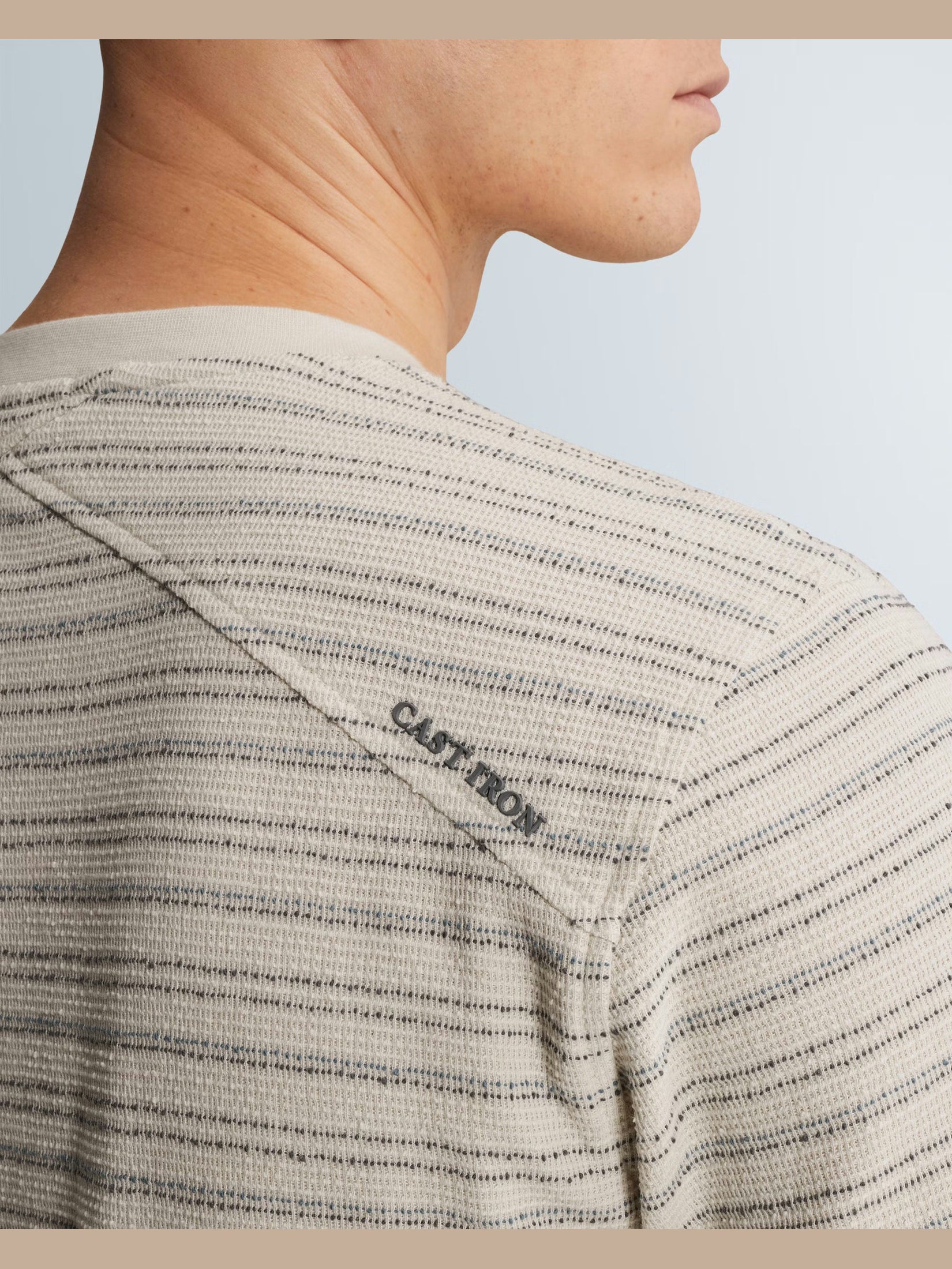 T-shirt Structuur Strepen Jersey