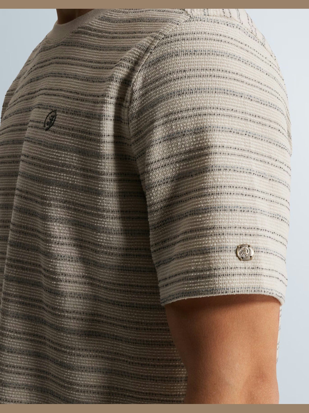 T-shirt Structuur Strepen Jersey