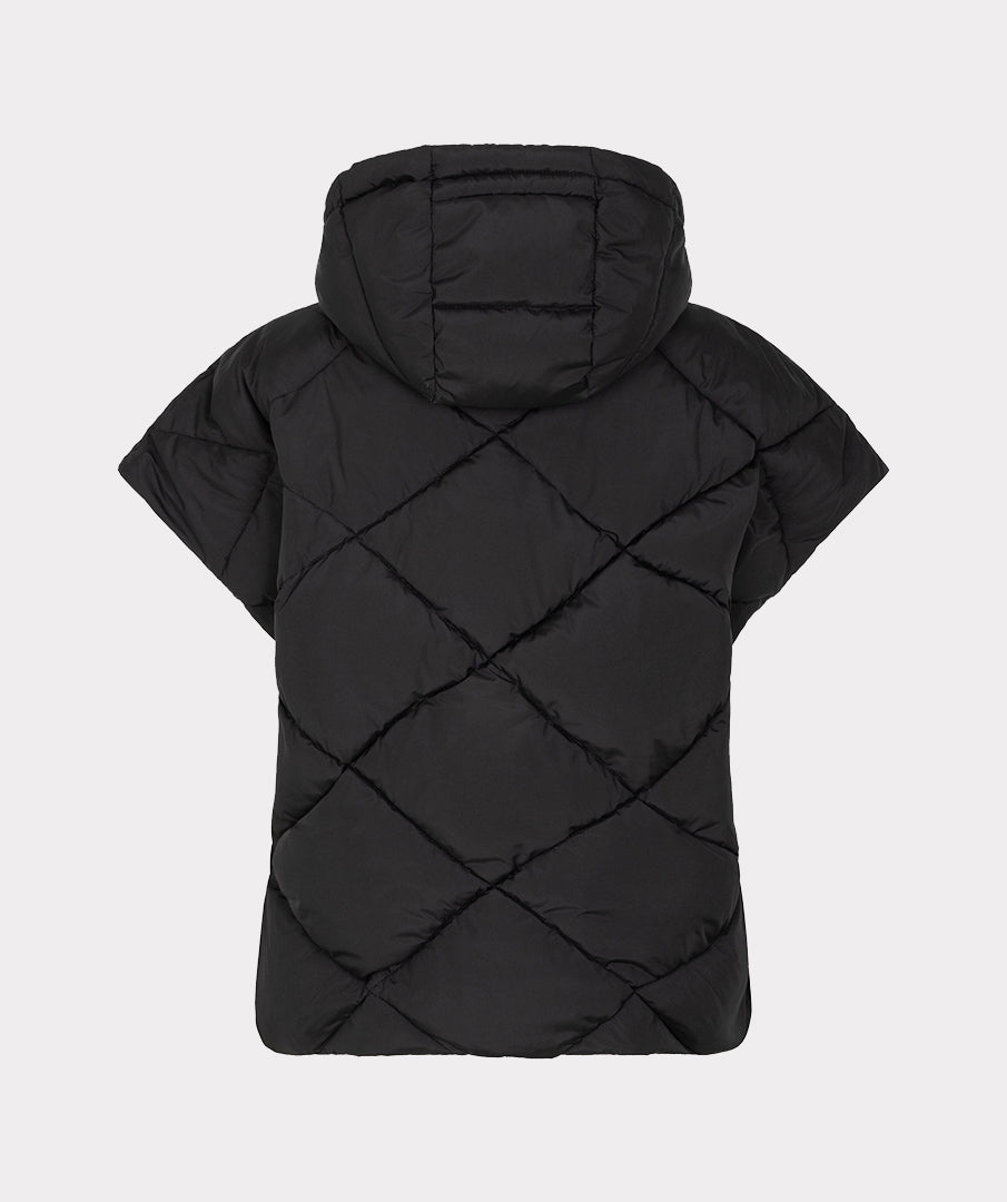 Omkeerbare Bodywarmer Luipaard Zwart
