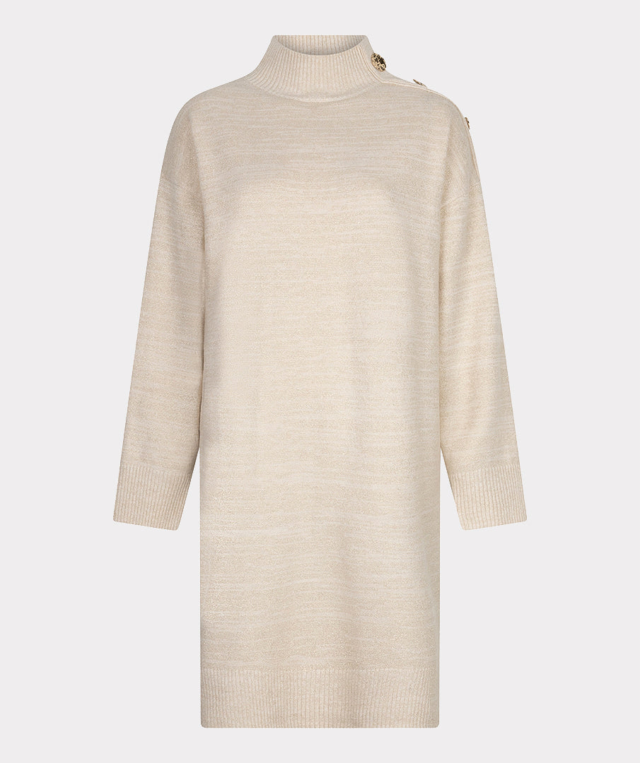 Jurk Melange Lurex Beige