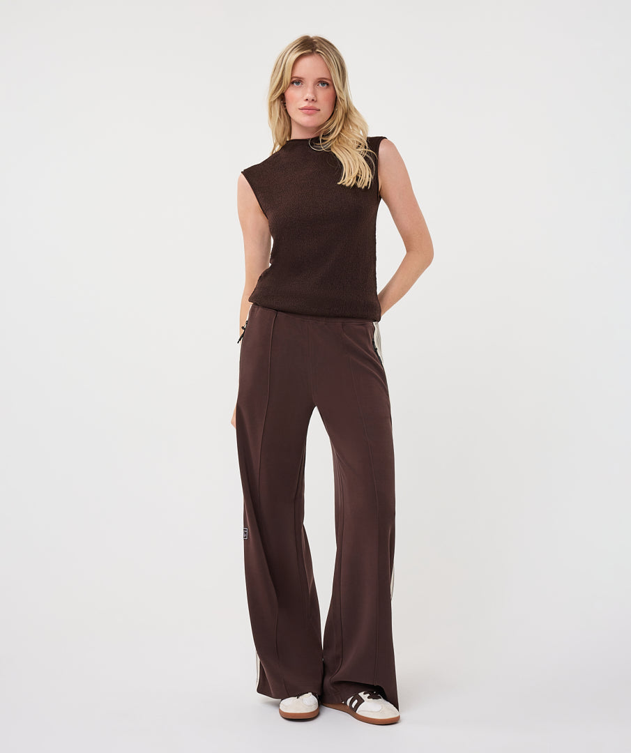 Broek Zijstreep Bruin