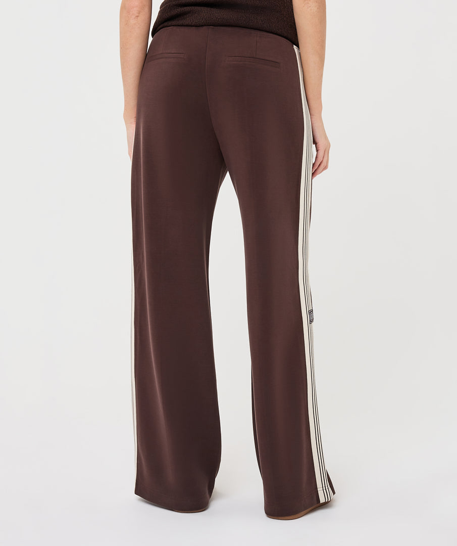 Broek Zijstreep Bruin