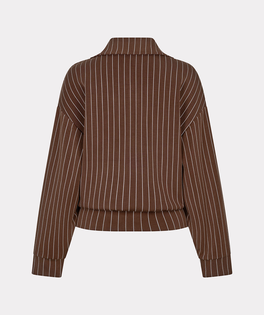 Blouson Krijtstreep Bruin