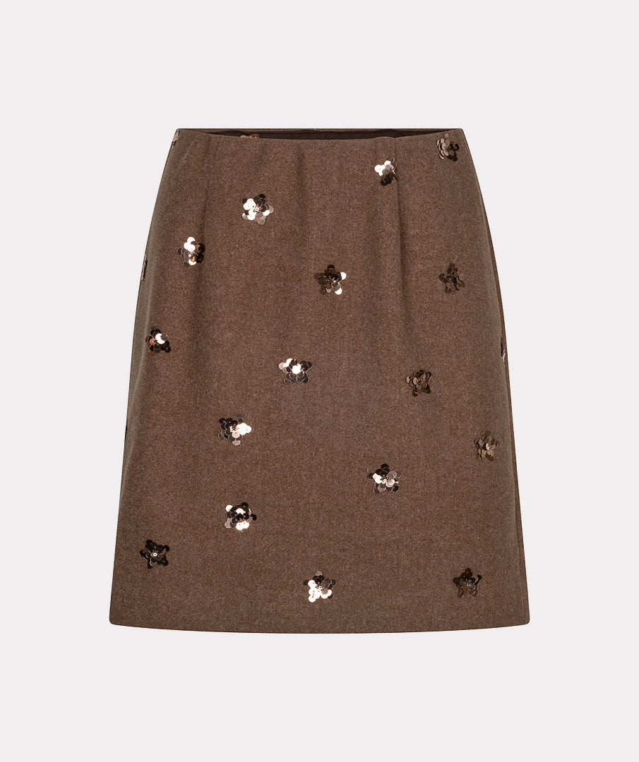 Rok Pailletten Bruin