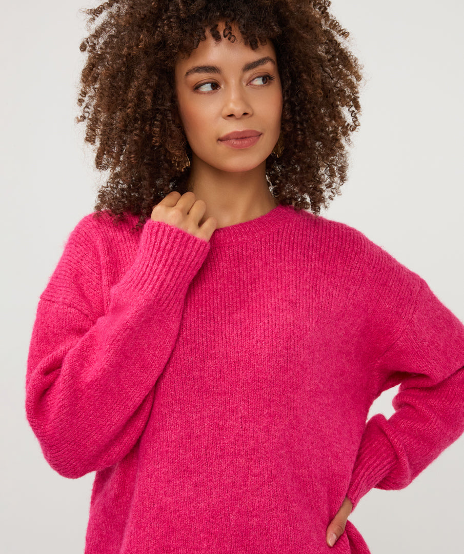 Trui Ronde Hals Roze