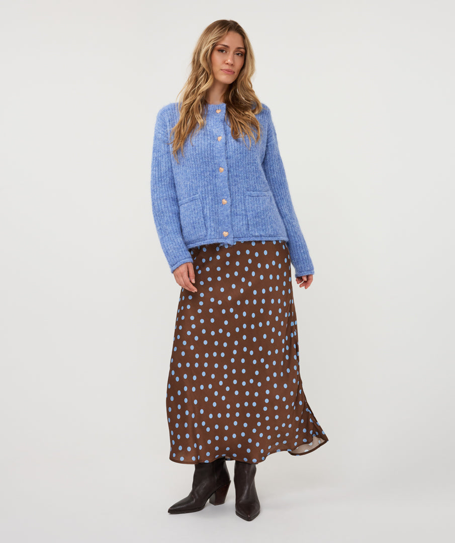Vest Sierknopen Blauw