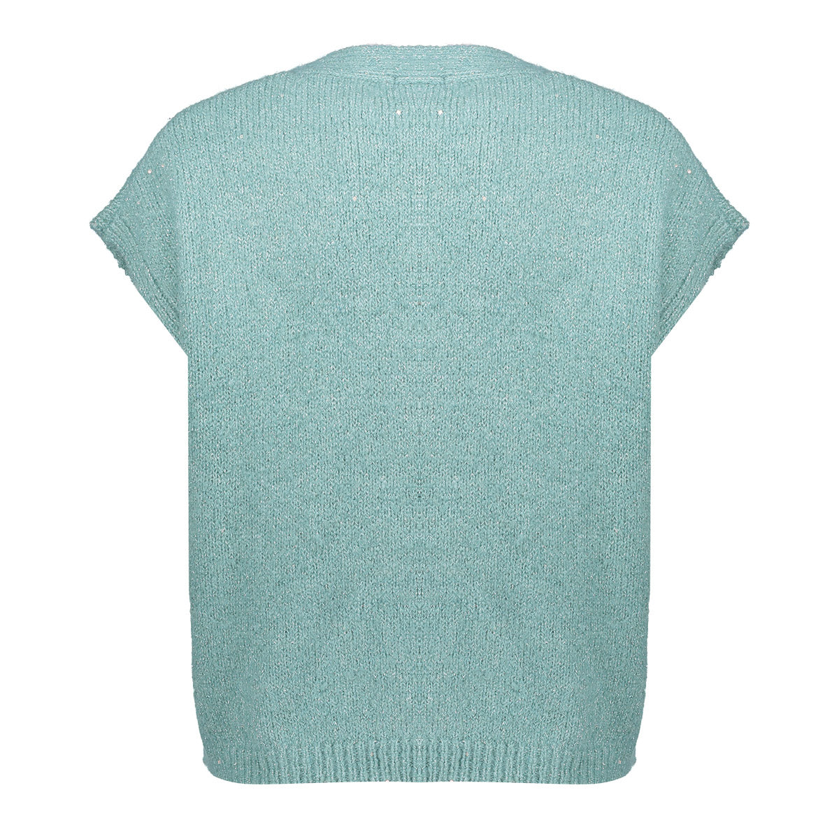 Gilet Sierknopen Aqua