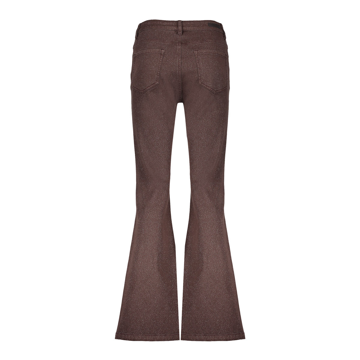 Jeans Flared Brown Lurex