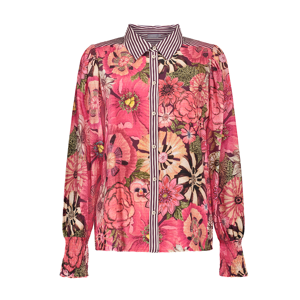 Blouse Bloemenprint Roze/Paars