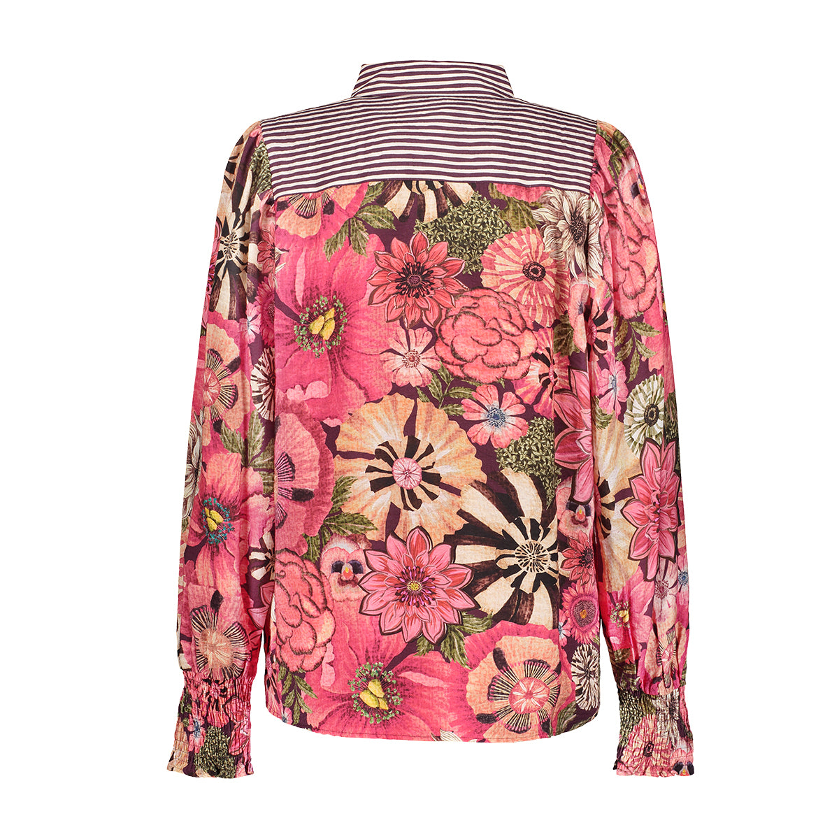 Blouse Bloemenprint Roze/Paars