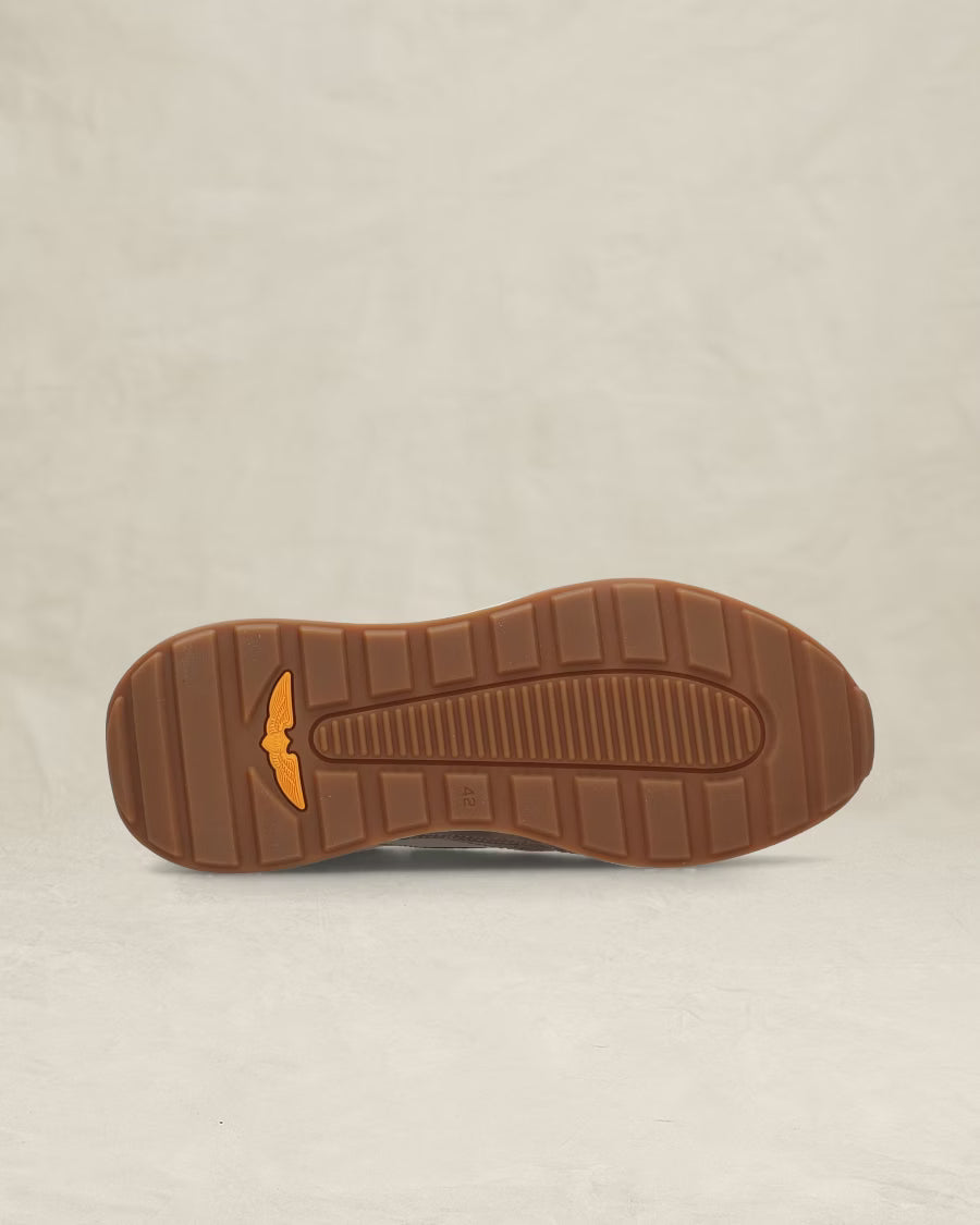Latch Sneaker Taupe Suède