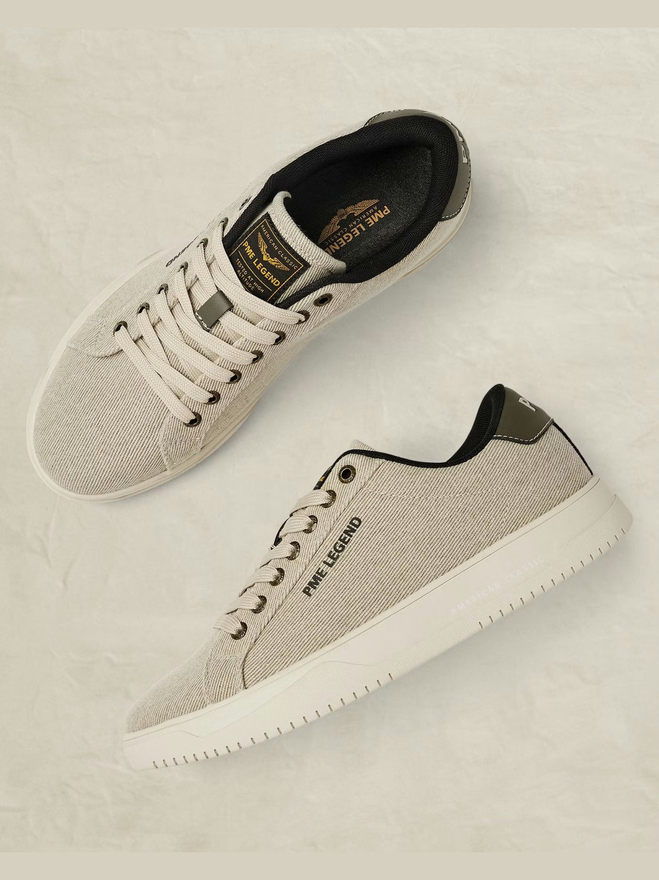 Crewman Sneaker Zand Lichtgewicht Textiel