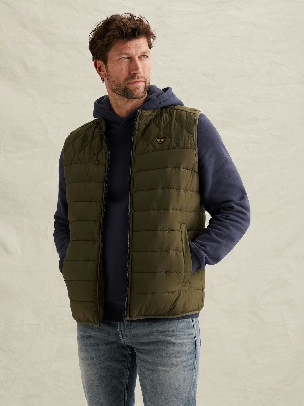 PBW2602100-6415 Yetliner Bodywarmer groen - Castelijn mode