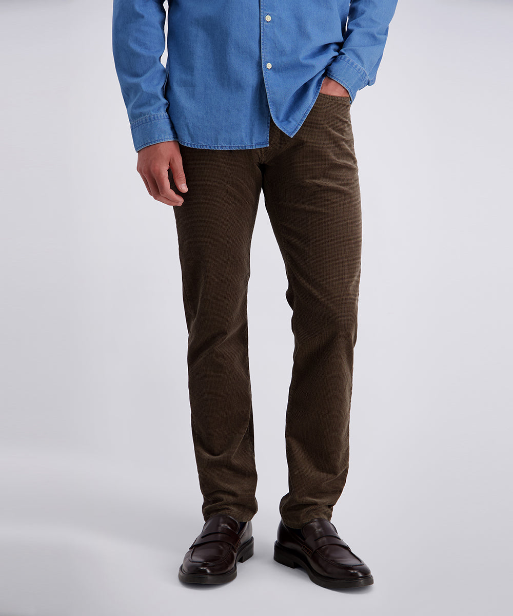 Pierre Cardin Lyon Corduroy Broek Bruin - Castelijn mode