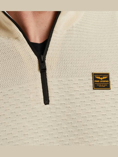 PKW2510301-7013 Trui met halve rits