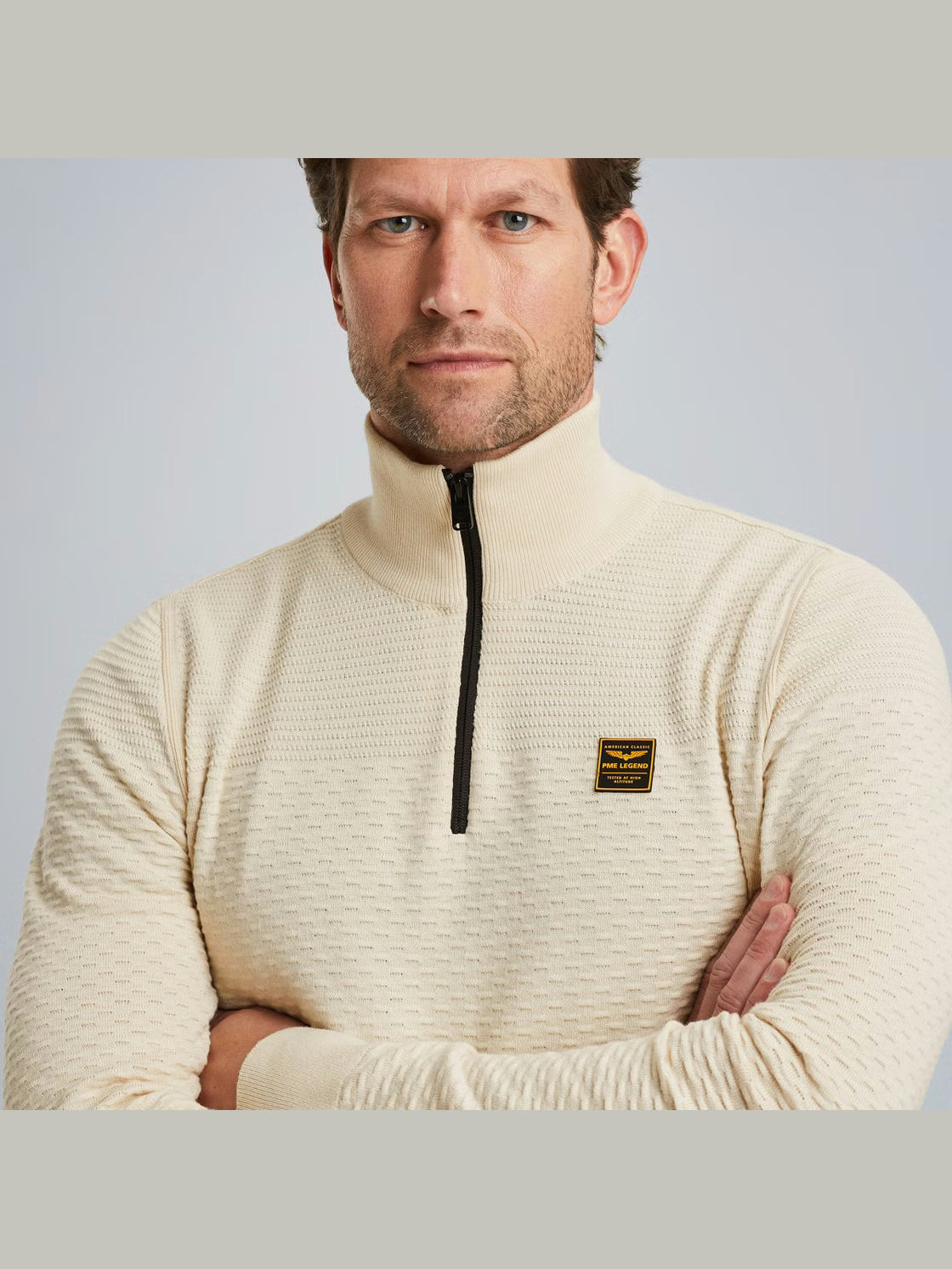 PKW2510301-7013 Trui met halve rits