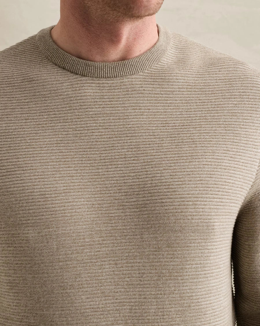 Trui Ribstructuur Beige