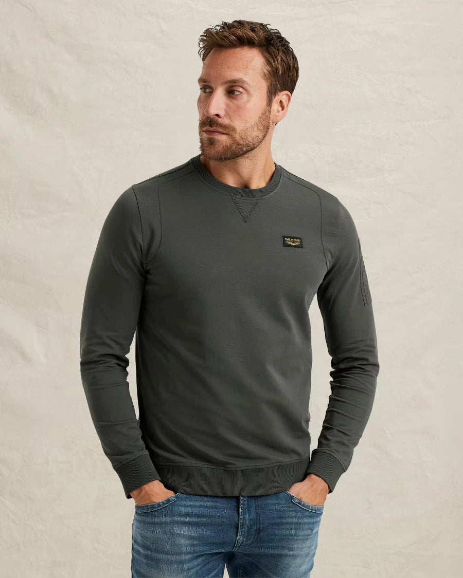 American Classic Sweater Donkergroen