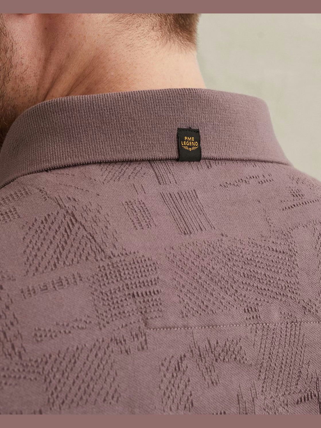 PPSS2603883-4323 Polo Allover patroon paars