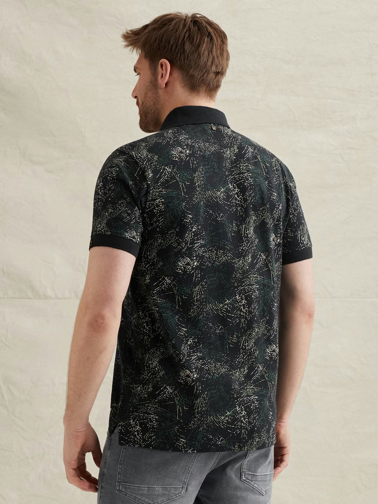 PPSS2604858-5282 Polo donkerblauw Print