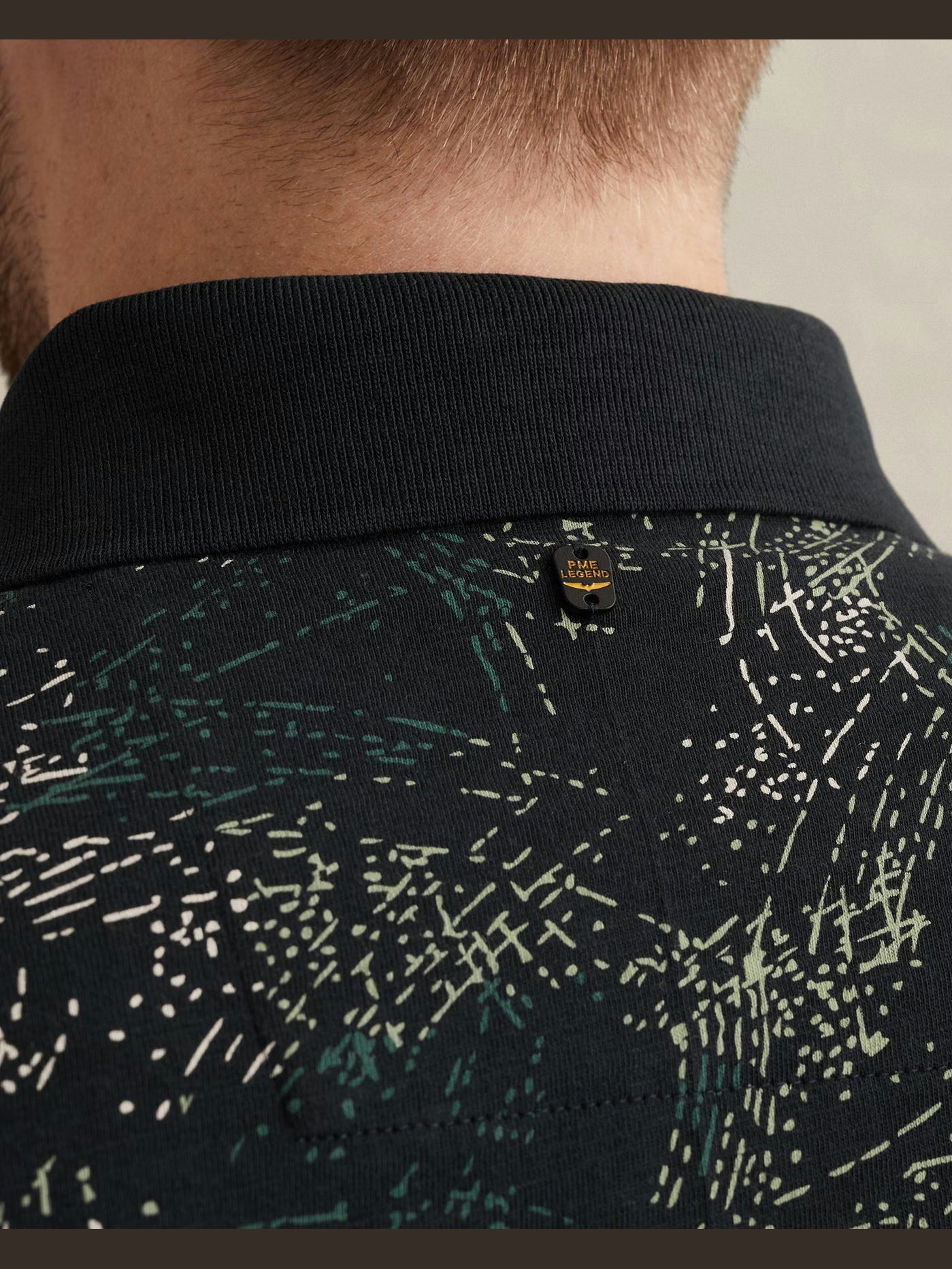 PPSS2604858-5282 Polo donkerblauw Print