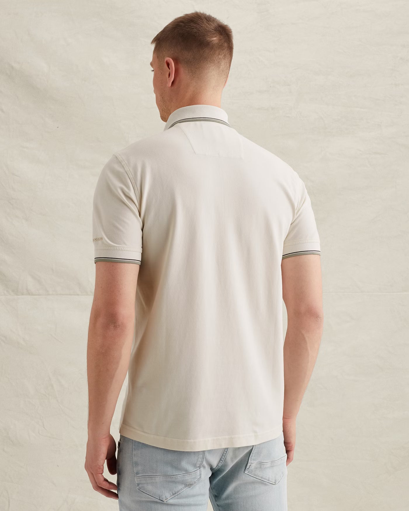 PPSS2604867-7001 Polo Ecru Artwork - Castelijn mode
