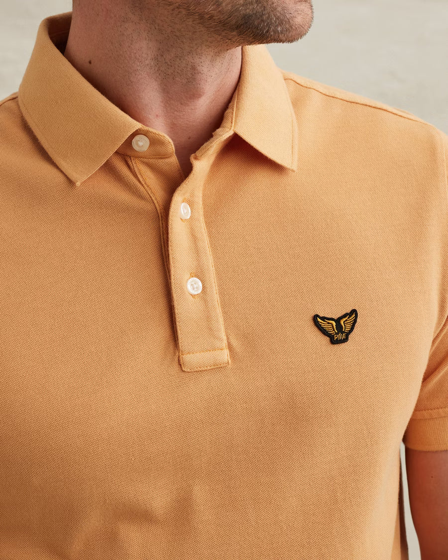PPSS2605850-2015 Polo Oranje Garment Dyed